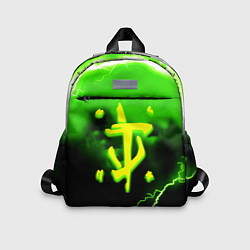 Детский рюкзак Doom шторм кислотное лого, цвет: 3D-принт