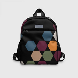 Детский рюкзак Honeycombs autumn colors, цвет: 3D-принт