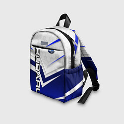 Детский рюкзак Субару - белый и синий, цвет: 3D-принт — фото 2
