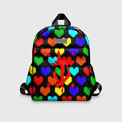 Детский рюкзак Doom love pixel pattern