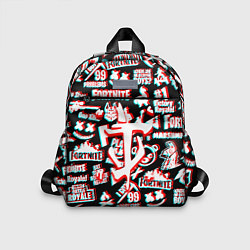 Детский рюкзак Doom x fortnite glitch, цвет: 3D-принт