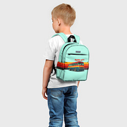 Детский рюкзак Ретро автобус ЛИАЗ-677 поп-арт, цвет: 3D-принт — фото 2