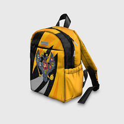 Детский рюкзак Российская империя - желтый спорт, цвет: 3D-принт — фото 2
