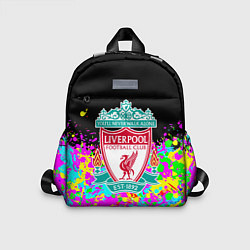 Детский рюкзак Ливерпуль неоновые краски текстура, цвет: 3D-принт