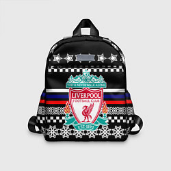 Детский рюкзак Ливерпуль текстура триколор зима, цвет: 3D-принт