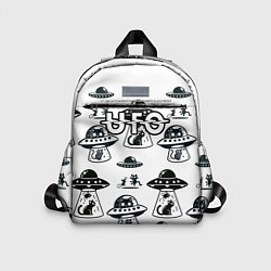 Детский рюкзак UFO и котики, цвет: 3D-принт