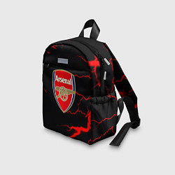 Детский рюкзак Arsenal красные молнии, цвет: 3D-принт — фото 2