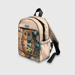 Детский рюкзак Сова разделенная на день и ночь абстракция, цвет: 3D-принт — фото 2