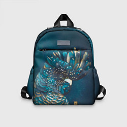 Детский рюкзак Акварельный попугай, цвет: 3D-принт