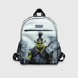 Детский рюкзак Шрек панк в доспехах, цвет: 3D-принт