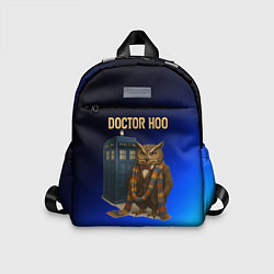 Детский рюкзак Doctor Hoo сова у телефонной будки, цвет: 3D-принт