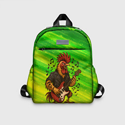 Детский рюкзак Петух гитарист, цвет: 3D-принт