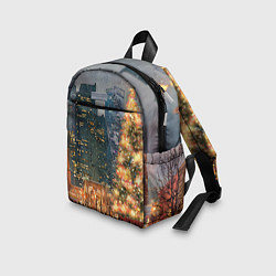 Детский рюкзак Москва - сити и новогодняя елка, цвет: 3D-принт — фото 2