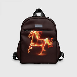 Детский рюкзак Огненная лошадь 2026, цвет: 3D-принт
