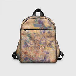 Детский рюкзак Абстракция - pink marble with blue flecks, цвет: 3D-принт