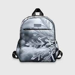 Детский рюкзак Снежинка на черно белое, цвет: 3D-принт