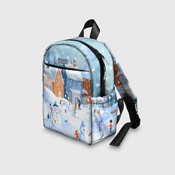 Детский рюкзак Предновогодний день во дворе, цвет: 3D-принт — фото 2