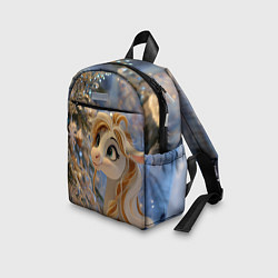 Детский рюкзак Новогодняя лошадка в крапинку, цвет: 3D-принт — фото 2