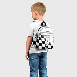 Детский рюкзак Ювентус клетка краски, цвет: 3D-принт — фото 2