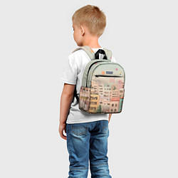 Детский рюкзак Объемный новогодний город, цвет: 3D-принт — фото 2