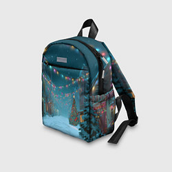 Детский рюкзак Новогодний вечер на улице, цвет: 3D-принт — фото 2