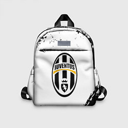 Детский рюкзак Ювентус краски черно белые всплеск, цвет: 3D-принт