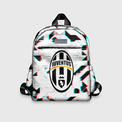 Детский рюкзак Ювентус геометрия глитч, цвет: 3D-принт