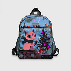 Детский рюкзак Кошка празднует Новый год