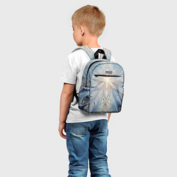 Детский рюкзак Ледяной перьевой орнамент со светом, цвет: 3D-принт — фото 2
