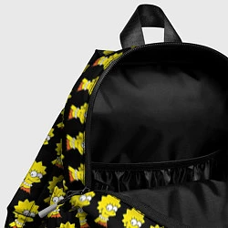 Детский рюкзак Лиза Симпсон: узор, цвет: 3D-принт — фото 2