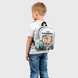 Детский рюкзак Гагарин в полете, цвет: 3D-принт — фото 2