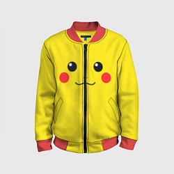 Бомбер детский Happy Pikachu, цвет: 3D-красный