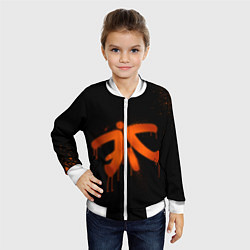Бомбер детский Fnatic: Black collection, цвет: 3D-белый — фото 2