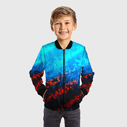 Бомбер детский Still waiting neon, цвет: 3D-черный — фото 2