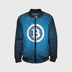 Детский бомбер Bitcoin Blue