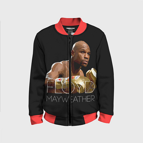 Детский бомбер Floyd Mayweather / 3D-Красный – фото 1