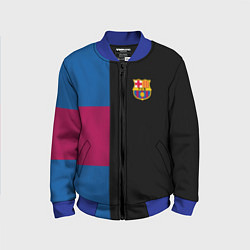 Бомбер детский Barcelona FC: Black style, цвет: 3D-синий