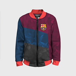 Бомбер детский FC Barcelona: Dark polygons, цвет: 3D-красный