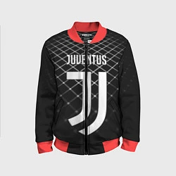 Бомбер детский FC Juventus: Black Lines, цвет: 3D-красный