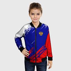 Бомбер детский RUSSIA SPORT, цвет: 3D-черный — фото 2
