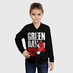 Бомбер детский Green Day: American Idiot, цвет: 3D-черный — фото 2