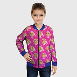 Бомбер детский 6IX9INE Pattern, цвет: 3D-синий — фото 2