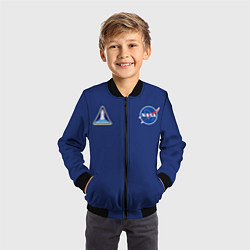 Бомбер детский NASA: Special Form, цвет: 3D-черный — фото 2