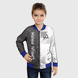 Бомбер детский Linkin Park: Grey Form, цвет: 3D-синий — фото 2