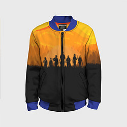 Бомбер детский Red Dead Redemption: Orange Sun, цвет: 3D-синий