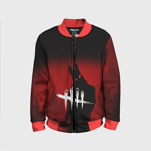 Детский бомбер Dead by Daylight / 3D-Красный – фото 1