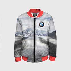 Бомбер детский BMW - снежная вершина, цвет: 3D-красный