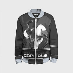 Бомбер детский Washington Capitals: Mono, цвет: 3D-серый