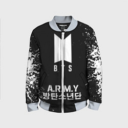 Бомбер детский BTS ARMY, цвет: 3D-серый