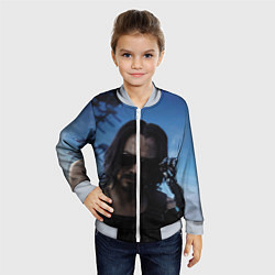 Бомбер детский Киану Ривз, цвет: 3D-серый — фото 2